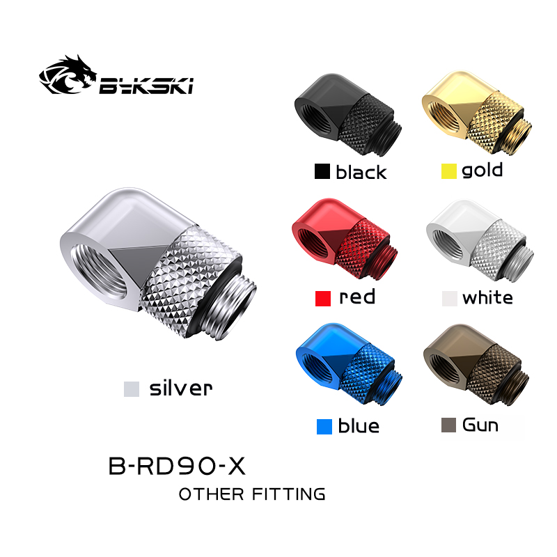 Compression Fitting Brass - Bykski B-RD90-X Mosiężna obrotowa złączka kompresyjna