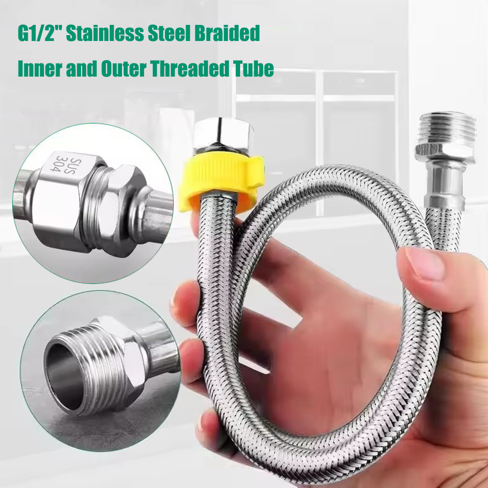 Flexible Hose Braided - 1 szt. 20/40/60/80/100/150/200CM Wąż elastyczny w