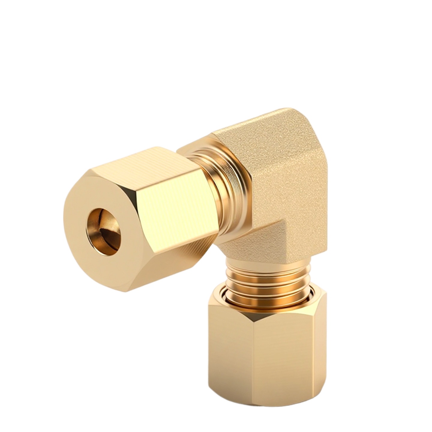Compression Fitting Brass - Złączka kompresyjna kolankowa 90 stopni z