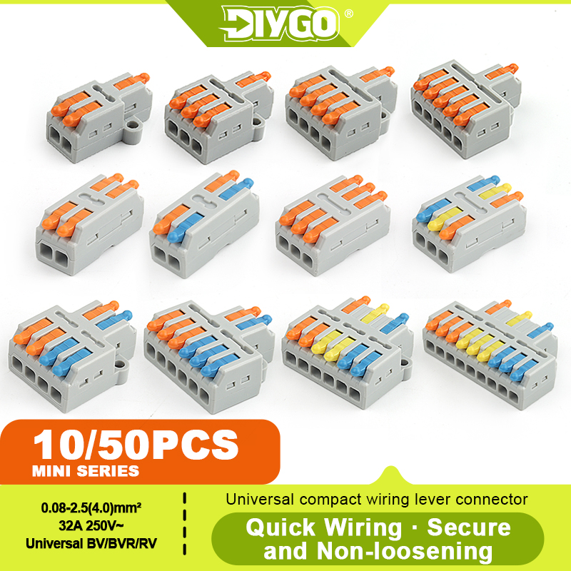Push Fit Connector - DIY GO 10/50 SZT. Uniwersalne Kompaktowe