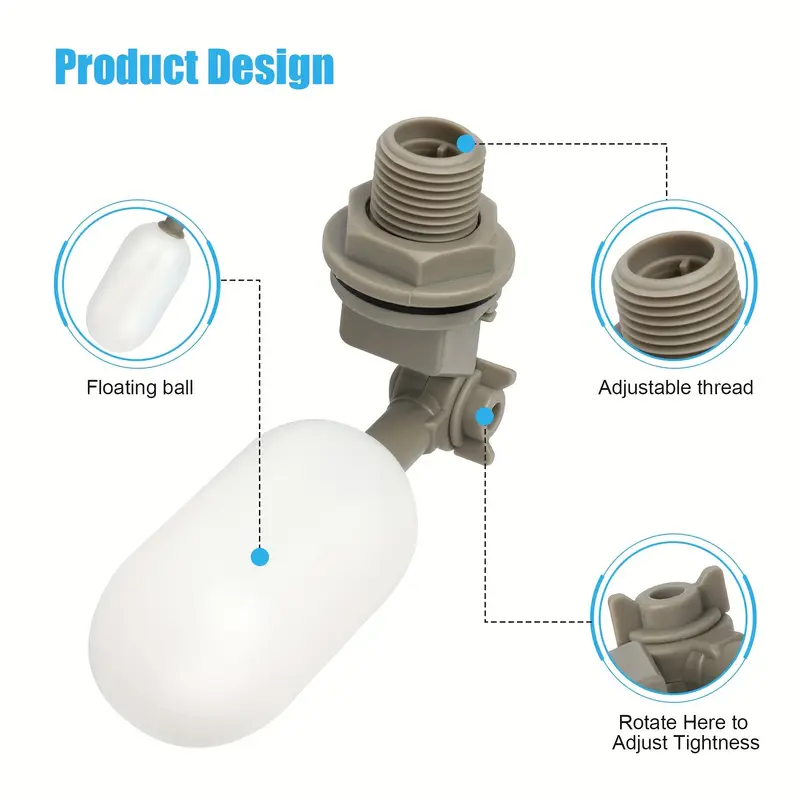 4Pcs Farm Cattle Plastic Water – Float Ball Valve recenzja i cena